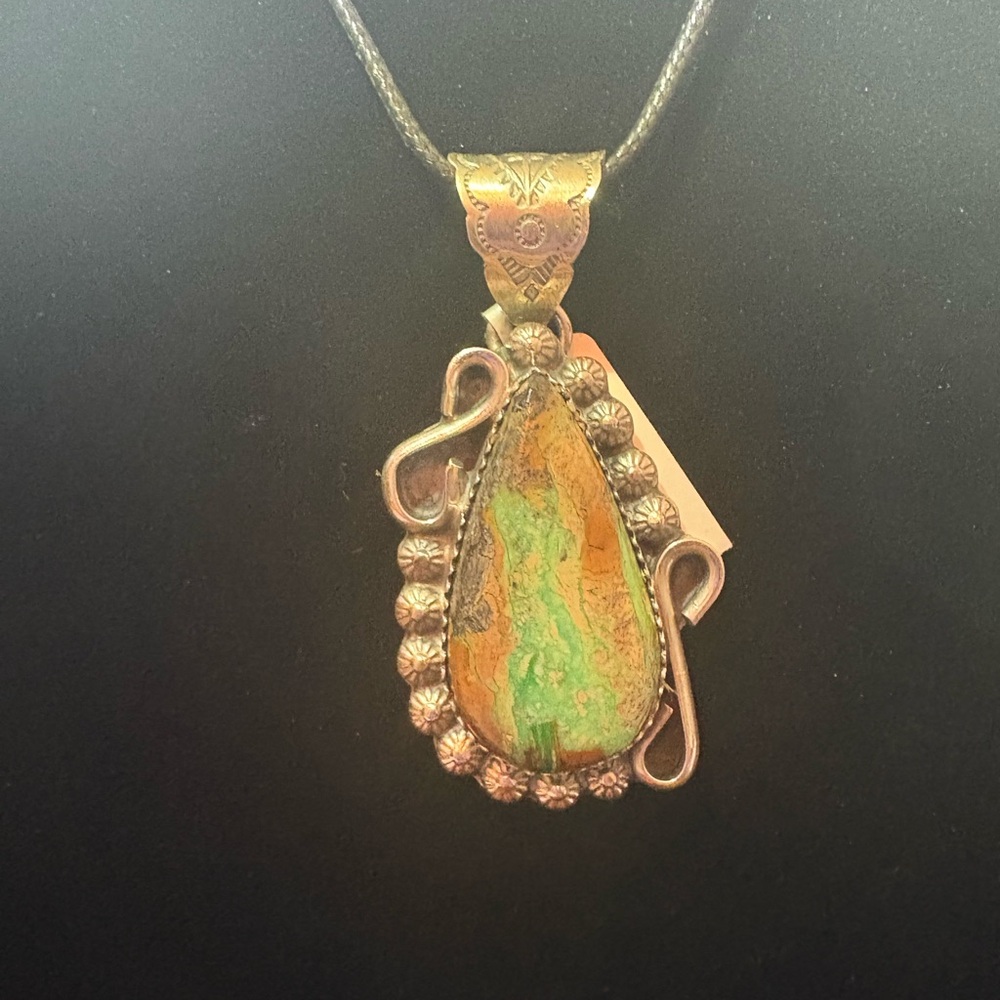 Native American Pendant Signed NN